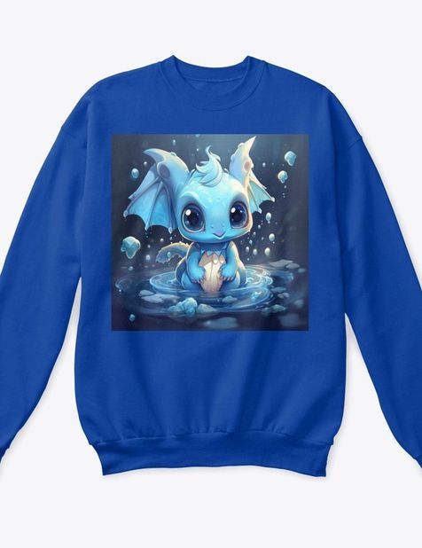 Classic Crewneck Sweatshirt - Bébé dragon aquatique