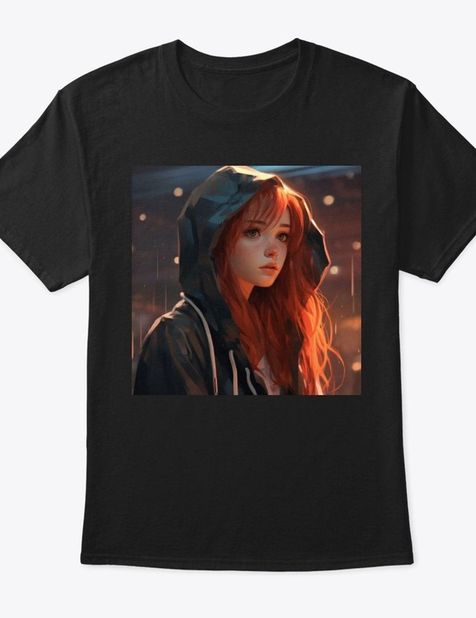 Classic Tee - Jeune femme rousse